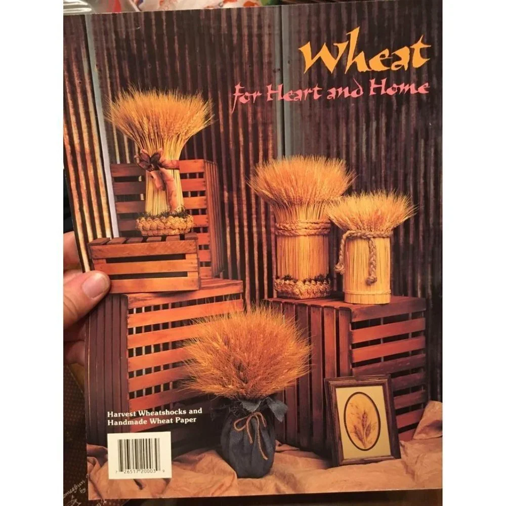 Vintage 1991 Wheat For the Heart and Home Weaving Craft Book #2003